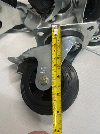 4 Ruedas Giratorias Blickle con Freno