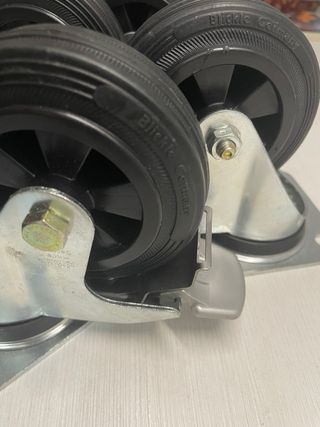 4 Ruedas Giratorias Blickle con Freno