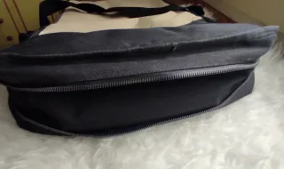 Maletín portadocumentos DinA3 beige y negro