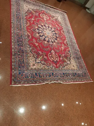 Tappeto Persiano Lana Rosso Blu