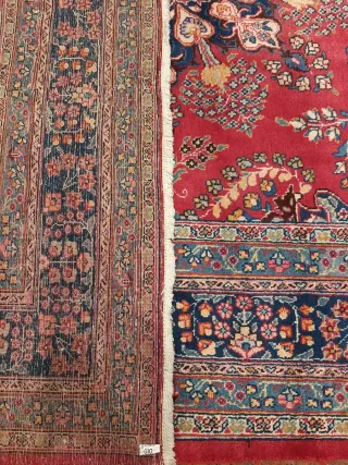 Tappeto Persiano Lana Rosso Blu