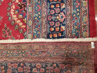 Tappeto Persiano Lana Rosso Blu