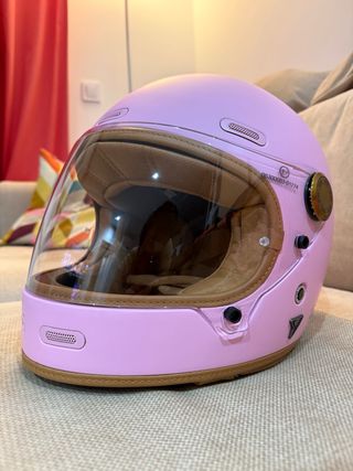 Casco de mujer rosa talla L nuevo