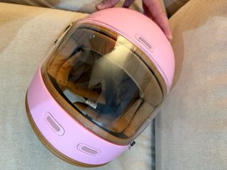 Casco de mujer rosa talla L nuevo