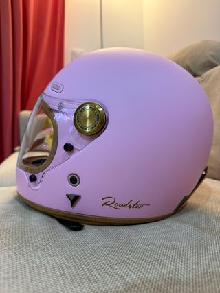 Casco de mujer rosa talla L nuevo
