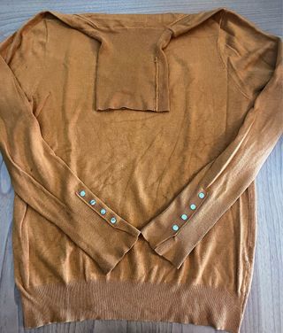 Jersey cuello alto Zara mostaza