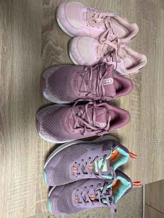 Zapatillas Under Armour Talla 36 Rosa/Blanco