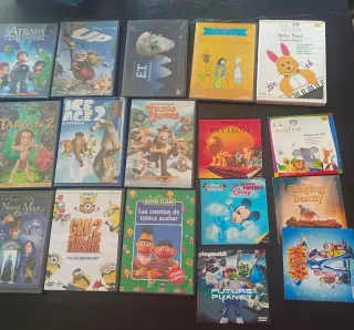 Lote 12 DVDs Infantiles Vaughan y otros lotes