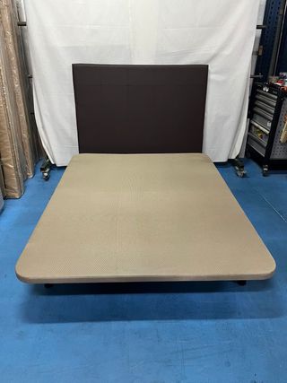Base tapizada y colchón 150x190