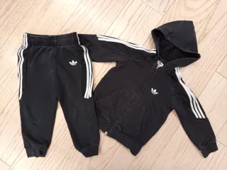 Tuta Adidas Bambino 2-3 Anni Unisex Nera