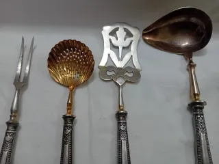 Cubiertos de plata 800 antiguos