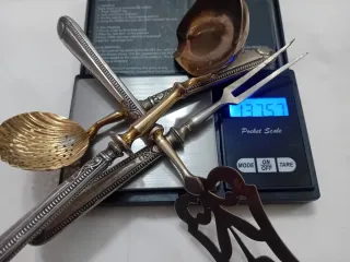 Cubiertos de plata 800 antiguos