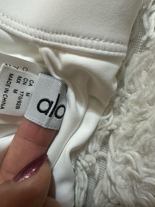 Alo Yoga Top Deportivo Blanco Talla M