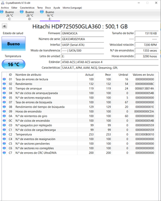 Disco Duro Hitachi 500GB