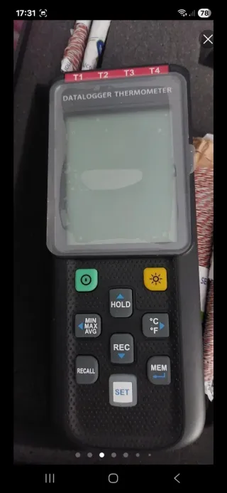 -Termómetro DataLogger Multicanal,