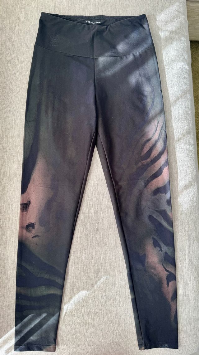 Leggings Oysho Sport Negro Estampado
