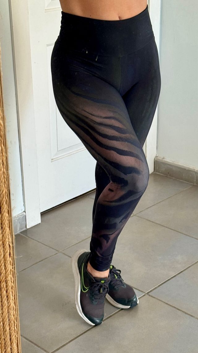 Leggings Oysho Sport Negro Estampado