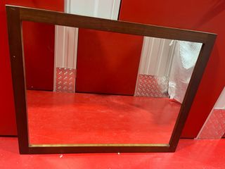 Espejo de madera y cristal