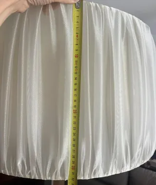 Lámpara colgante de tela beige 60x32