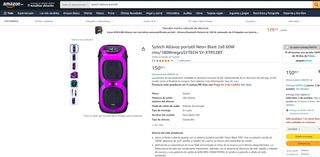 Altavoz Sytech Neon Blast 2x8 60W Negro