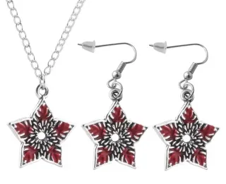 Colgante solo y conjunto pendientes stranger thing