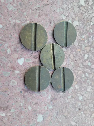 Lote 5 fichas antiguas Teléfono