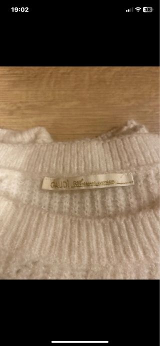 Jersey de lana beige