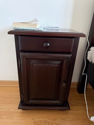 Somier + Colchón + Mesitas Madera