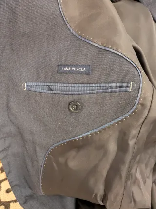 Traje de caballero azul marino