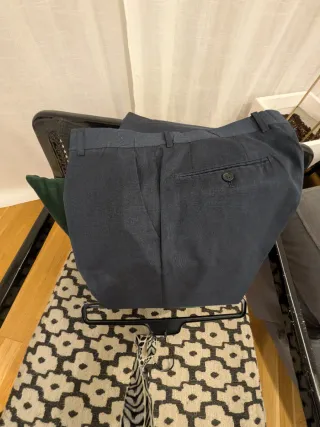 Traje de caballero azul marino