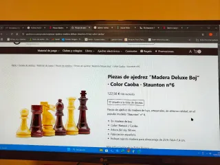 Equipo Profesional de Ajedrez Staunton 6 con Reloj