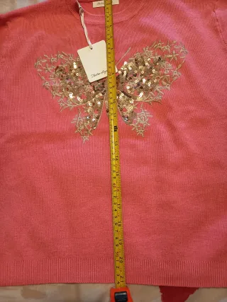 Jersey Mujer Denise&Co Mariposa Lentejuelas Talla