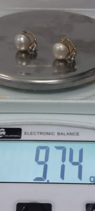 Pendientes Oro 18K Perlas