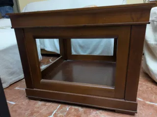 Mesa de centro madera y cristal