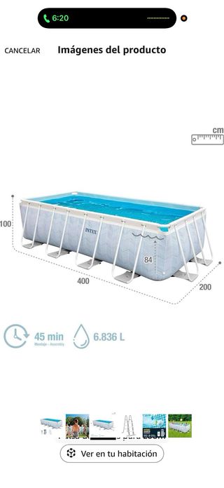 Piscina Rectangular Intex Chevron