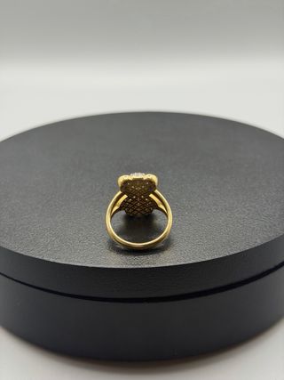Ref356 Anillo de osito de oro de 18k