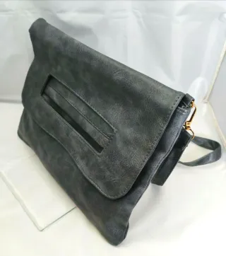 Borsa tracolla/pochette grigia