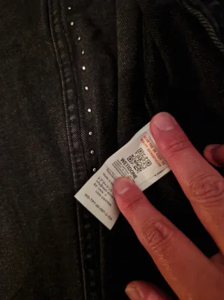 Giacca Jeans We11done Nera Taglia S