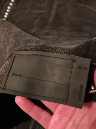 Giacca Jeans We11done Nera Taglia S