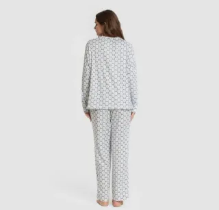 Pijama Largo Tramas XL Mujer