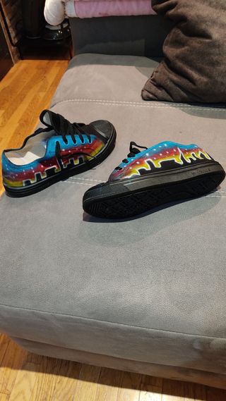 Zapatos unisex pintados a mano Pantera