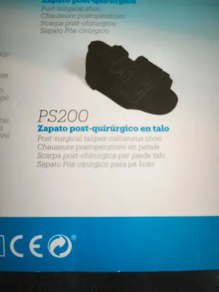 Zapato postquirúrgico talón invertido T39/40