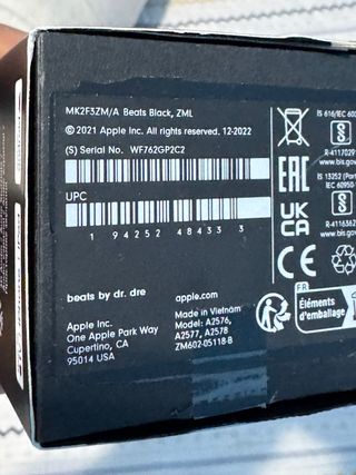 Estuche de carga Beats Fit Pro original