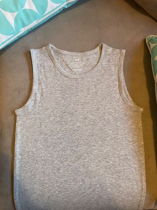 Camiseta sin mangas H&M gris