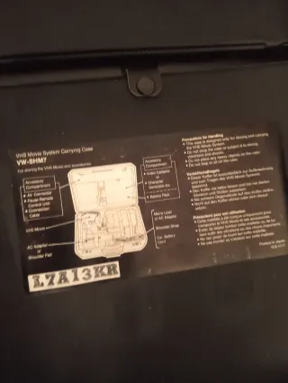 Videocámara VHS Panasonic Negra