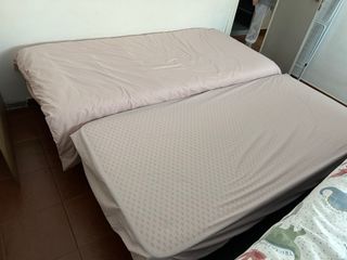 Somier con patas y cama bajera abatible