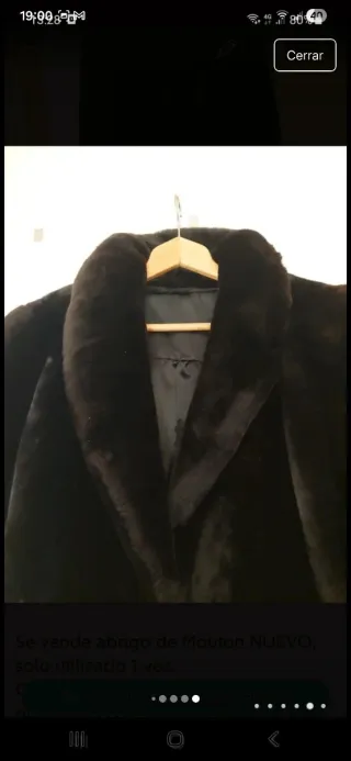 Abrigo Mouton Negro