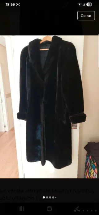Abrigo Mouton Negro