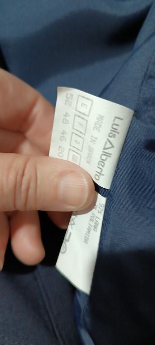 Blazer Luis Alberto azul y blanco