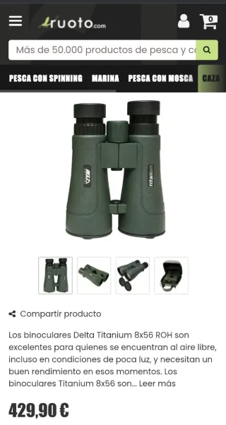 Prismáticos Delta Titanium 8x56